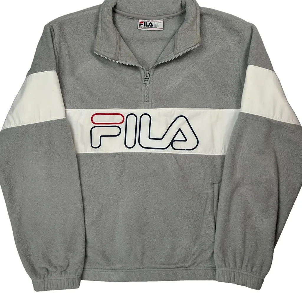 Fila Spellout Fleece - Large Grey Polyester - Image 5
