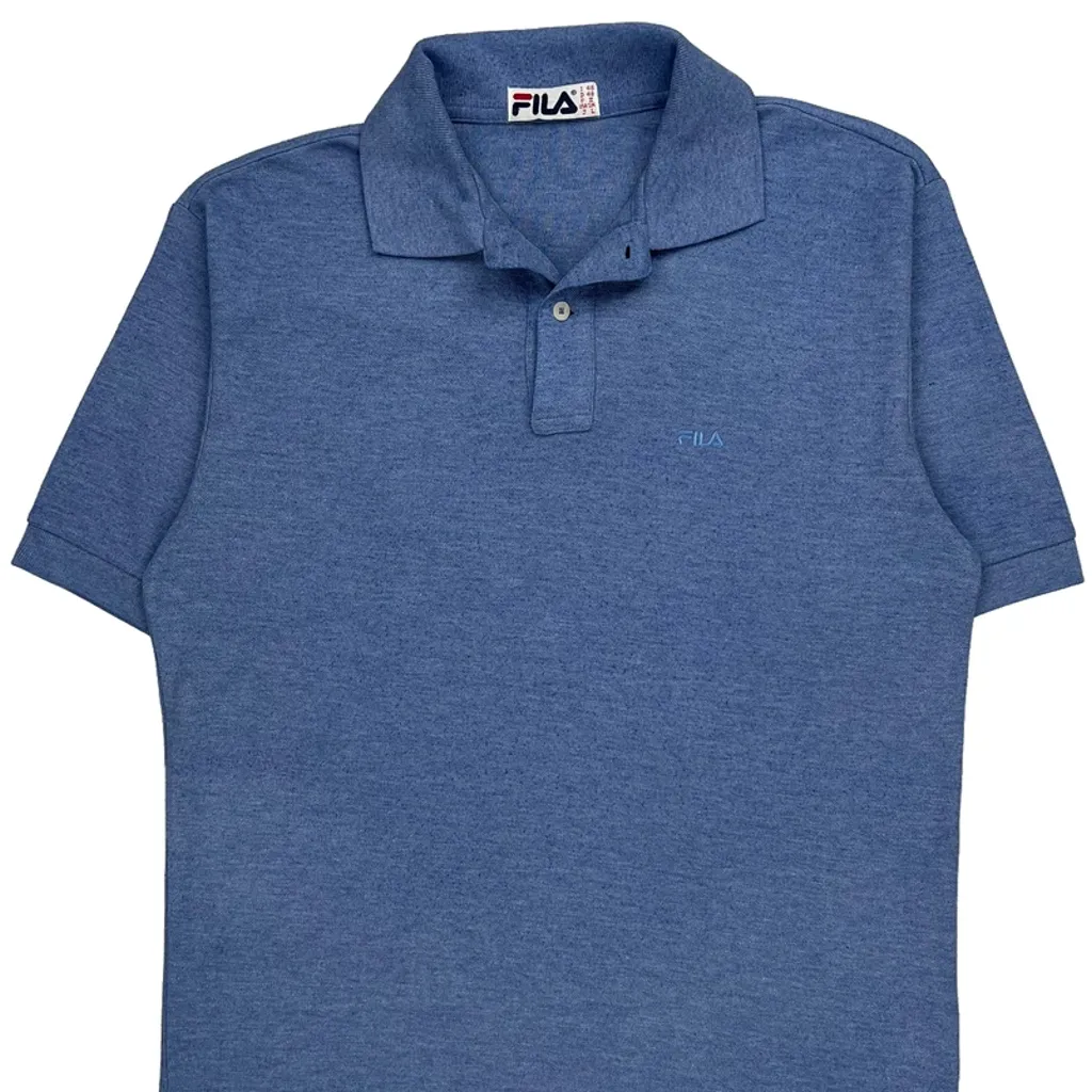 Fila Polo Shirt - Small Blue Cotton - Image 4