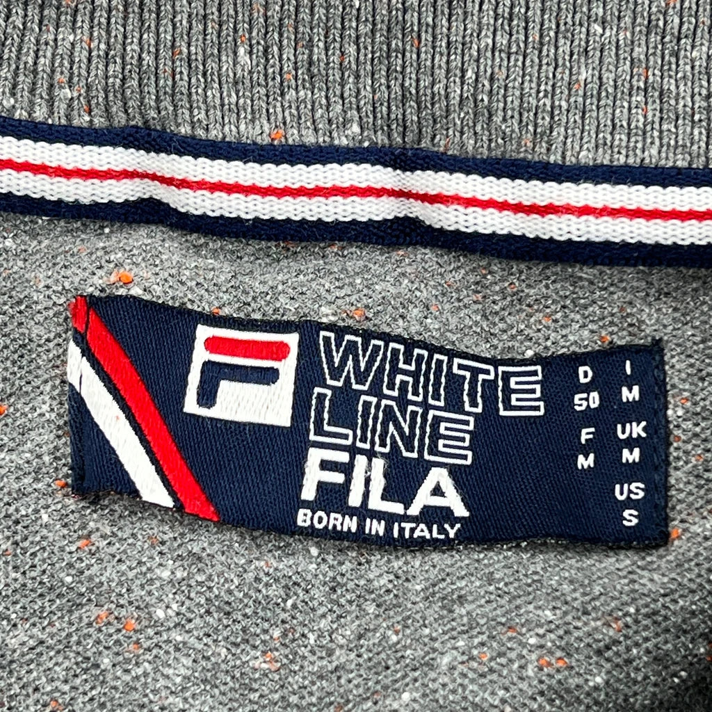 Fila Polo Shirt - Medium Grey Cotton Blend - Image 3