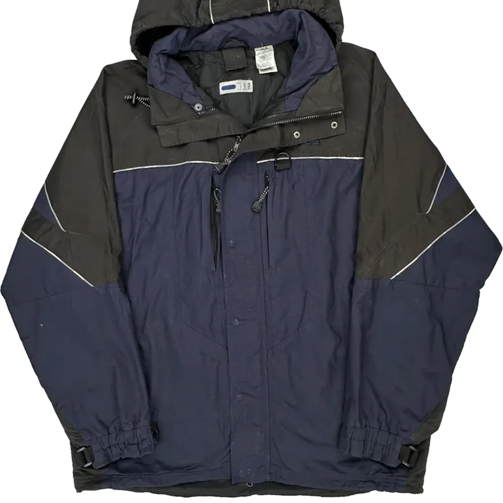 Fila Ski Jacket - XL Blue Nylon - Image 5