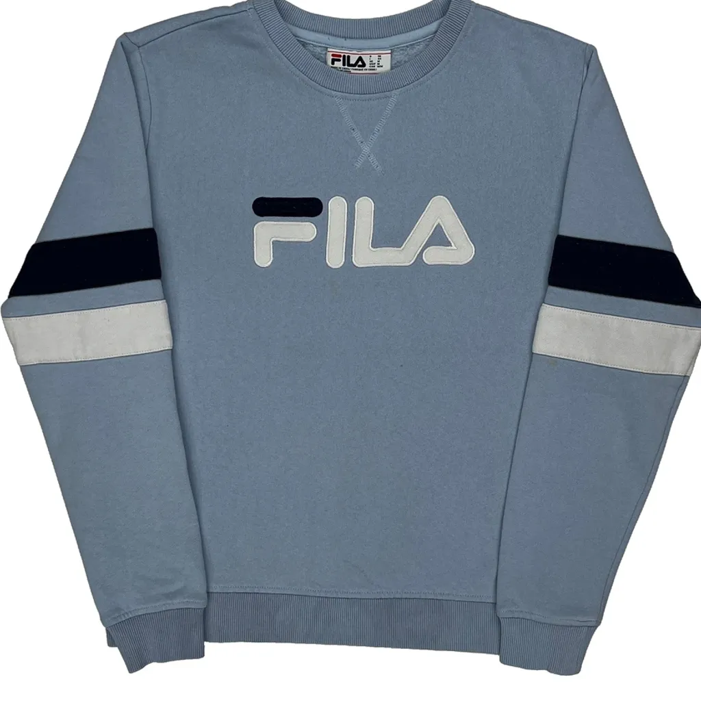 Fila Sweatshirt - Medium Blue Cotton - Image 4