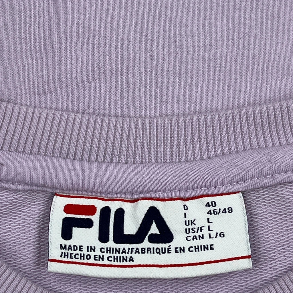 Fila Sweatshirt - Large Purple Cotton - Image 3