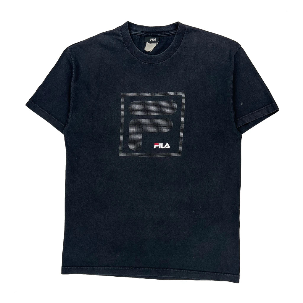 Fila T-Shirt - Large Black Cotton