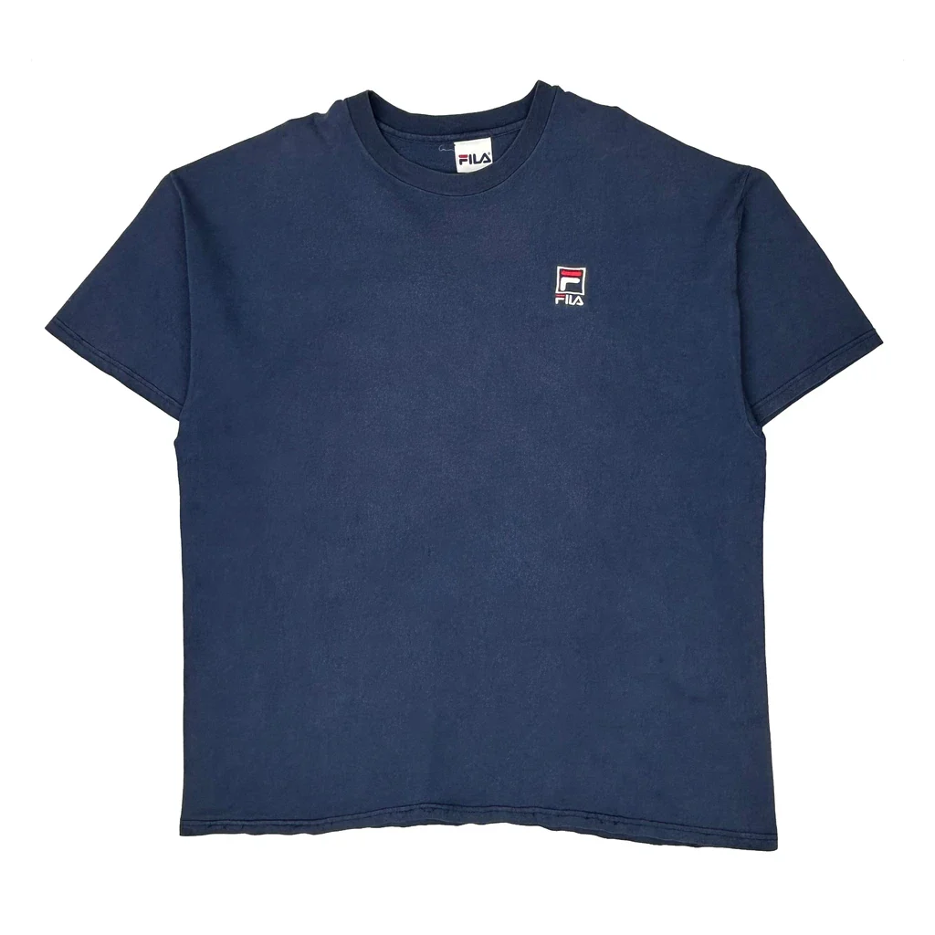 Fila T-Shirt - XL Blue Cotton