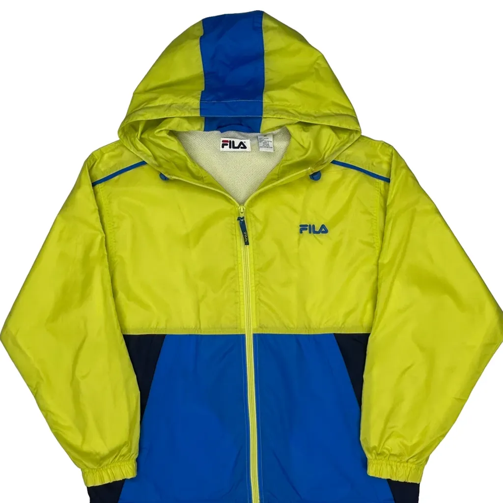 Fila Windbreaker - Medium Blue Nylon - Image 5