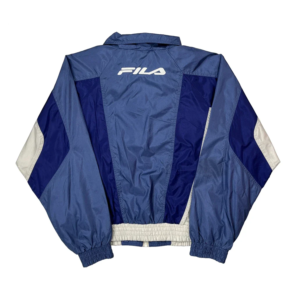 Fila Windbreaker - Medium Blue Nylon - Image 2