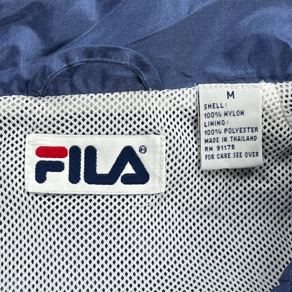 Fila Windbreaker - Medium Blue Nylon - Image 3