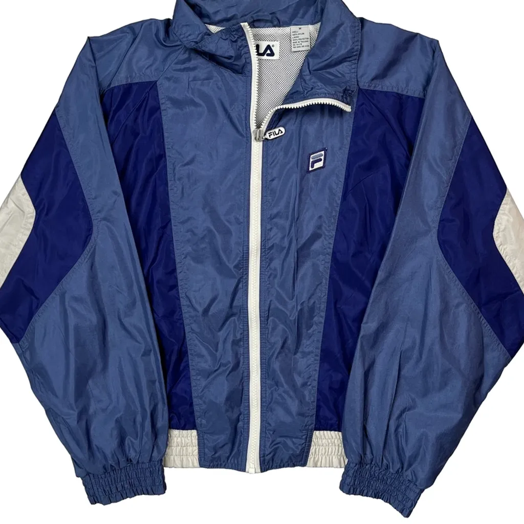 Fila Windbreaker - Medium Blue Nylon - Image 5