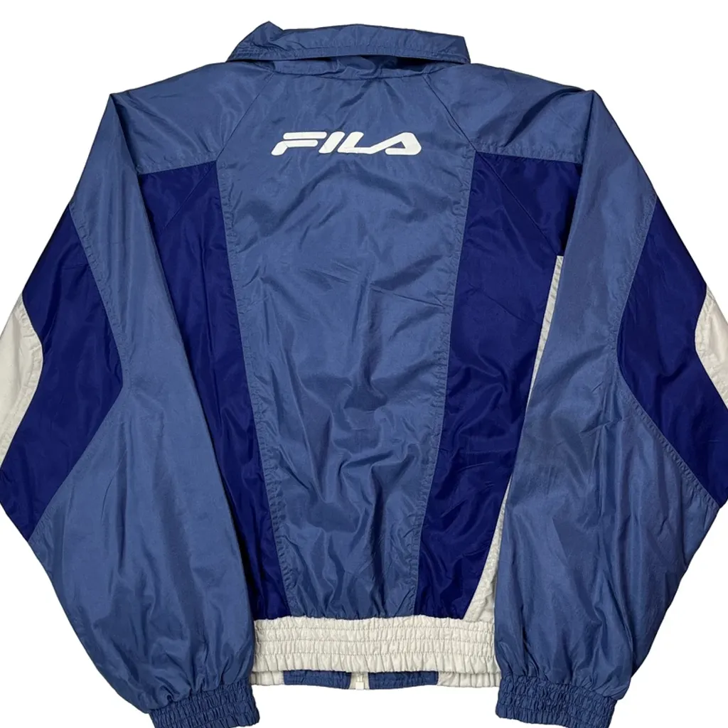 Fila Windbreaker - Medium Blue Nylon - Image 6