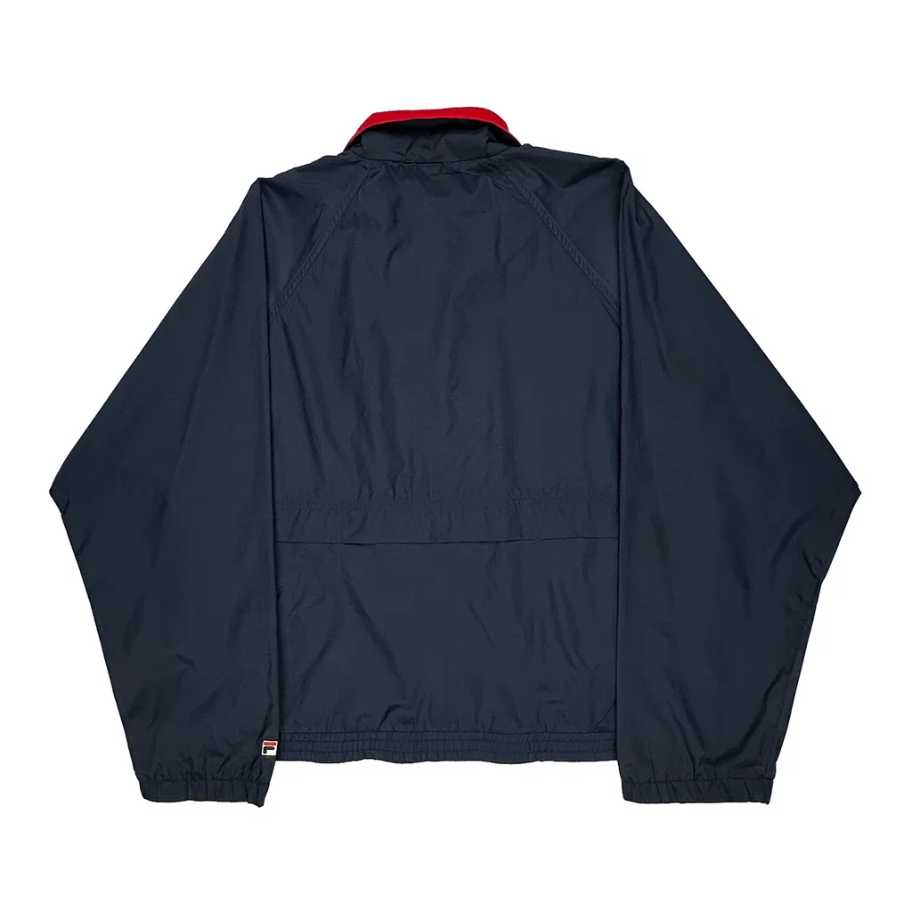 Fila Windbreaker - Large Navy Nylon - Image 2