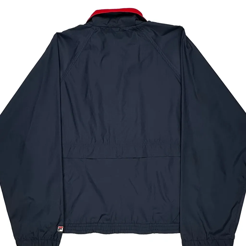 Fila Windbreaker - Large Navy Nylon - Image 8