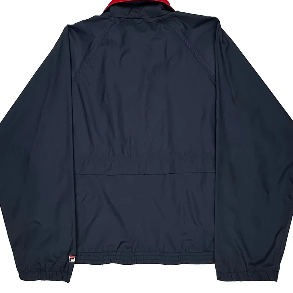 Fila Windbreaker - Large Navy Nylon - Image 9