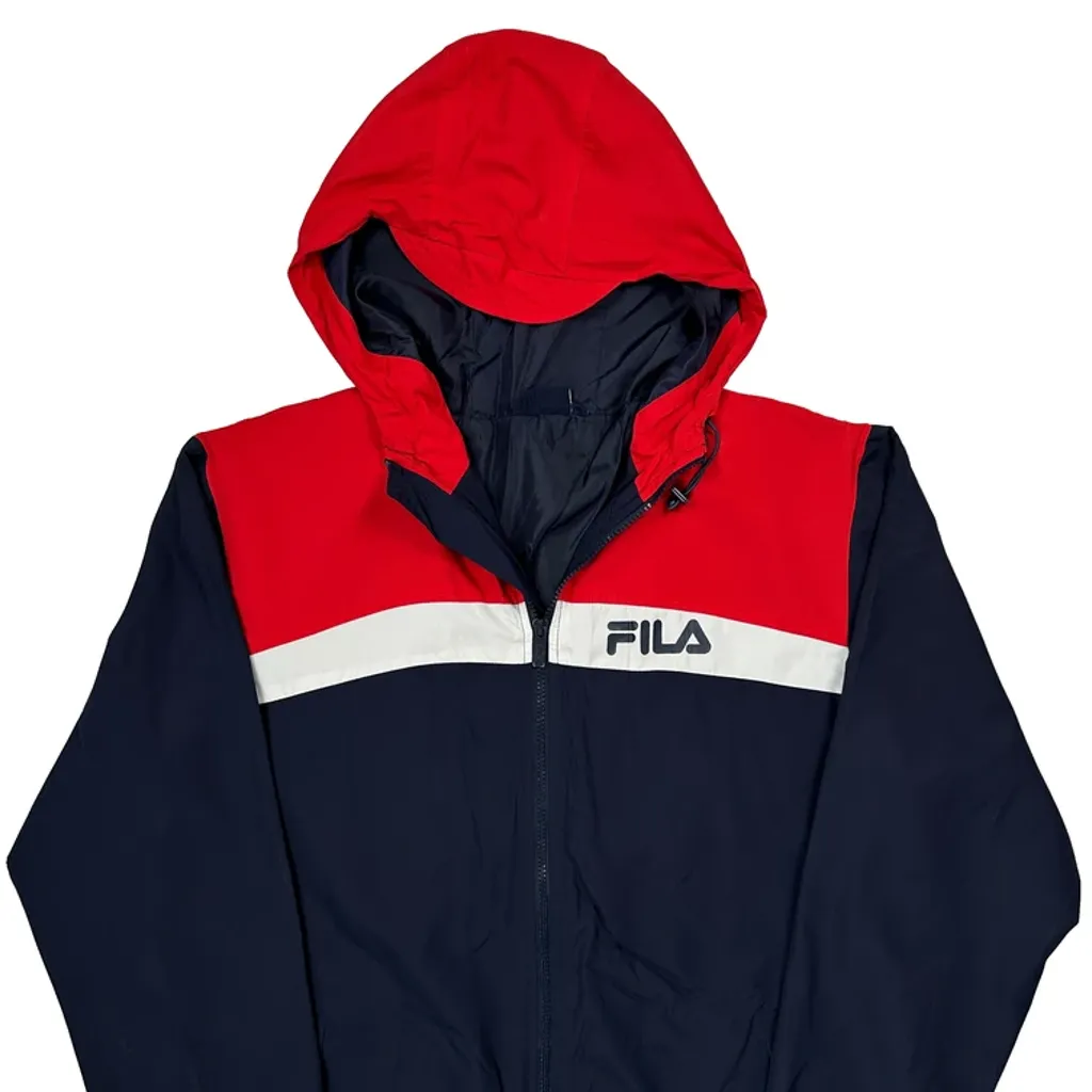 Fila Reversible Windbreaker - Large Navy Polyester - Image 4