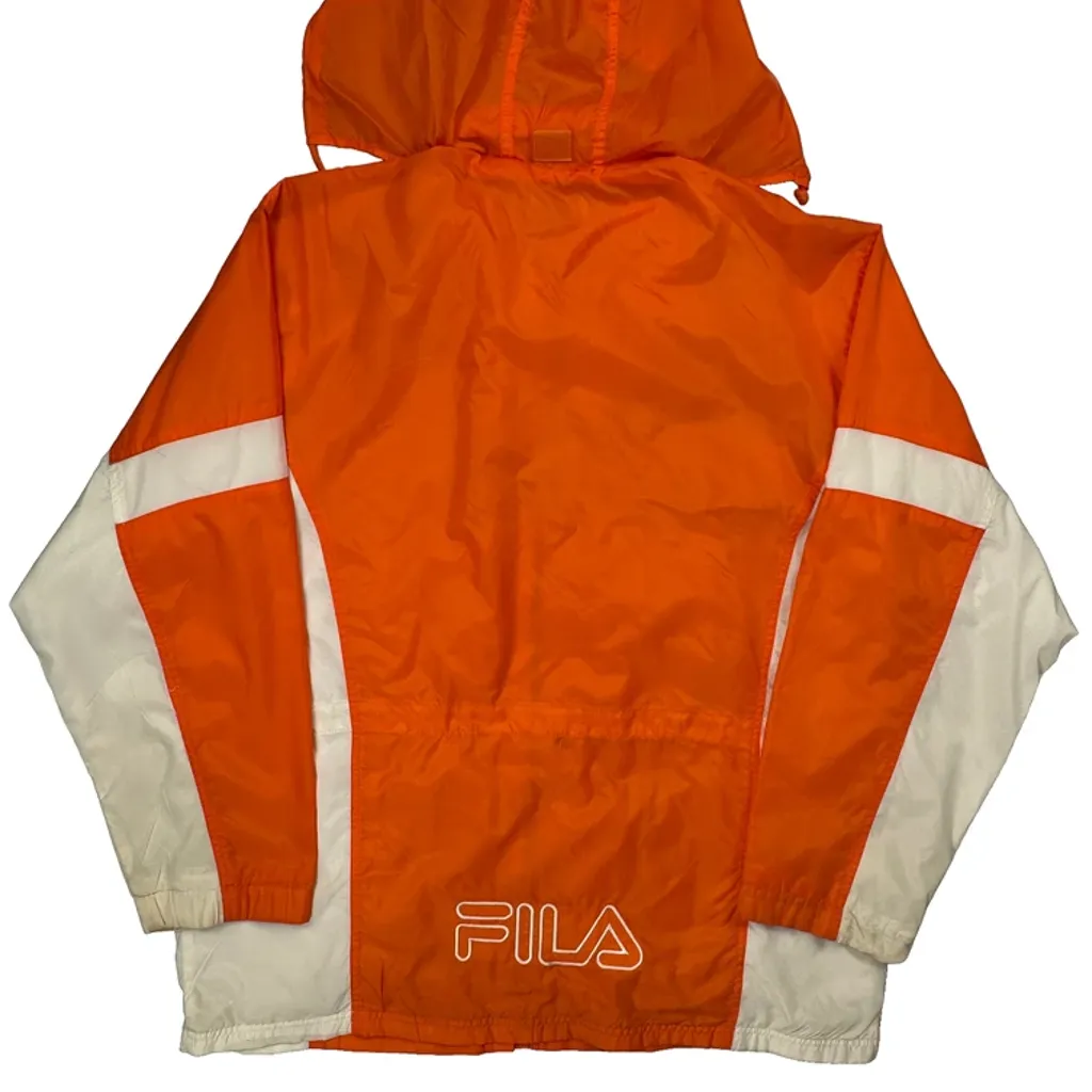 Fila Windbreaker - Large Orange Nylon - Image 6