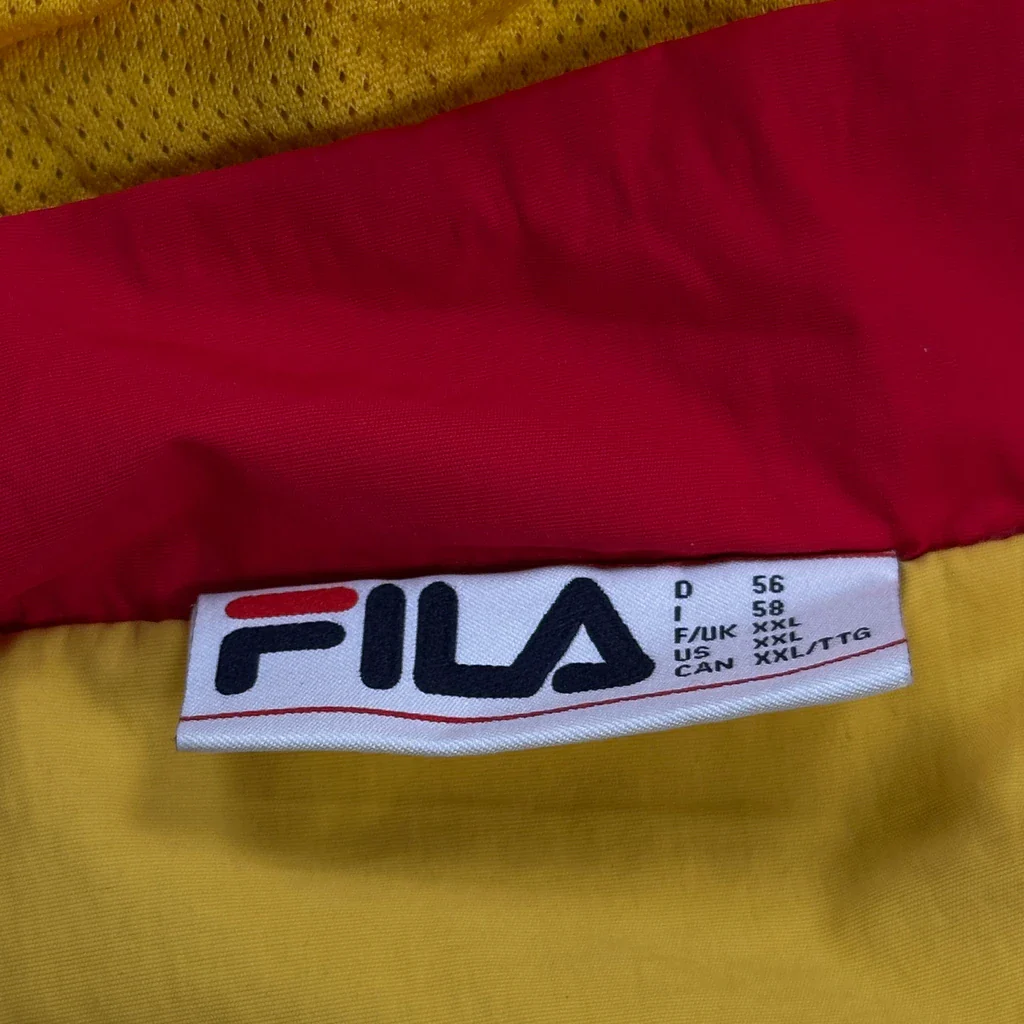 Fila Windbreaker - 2XL Yellow Polyester - Image 3