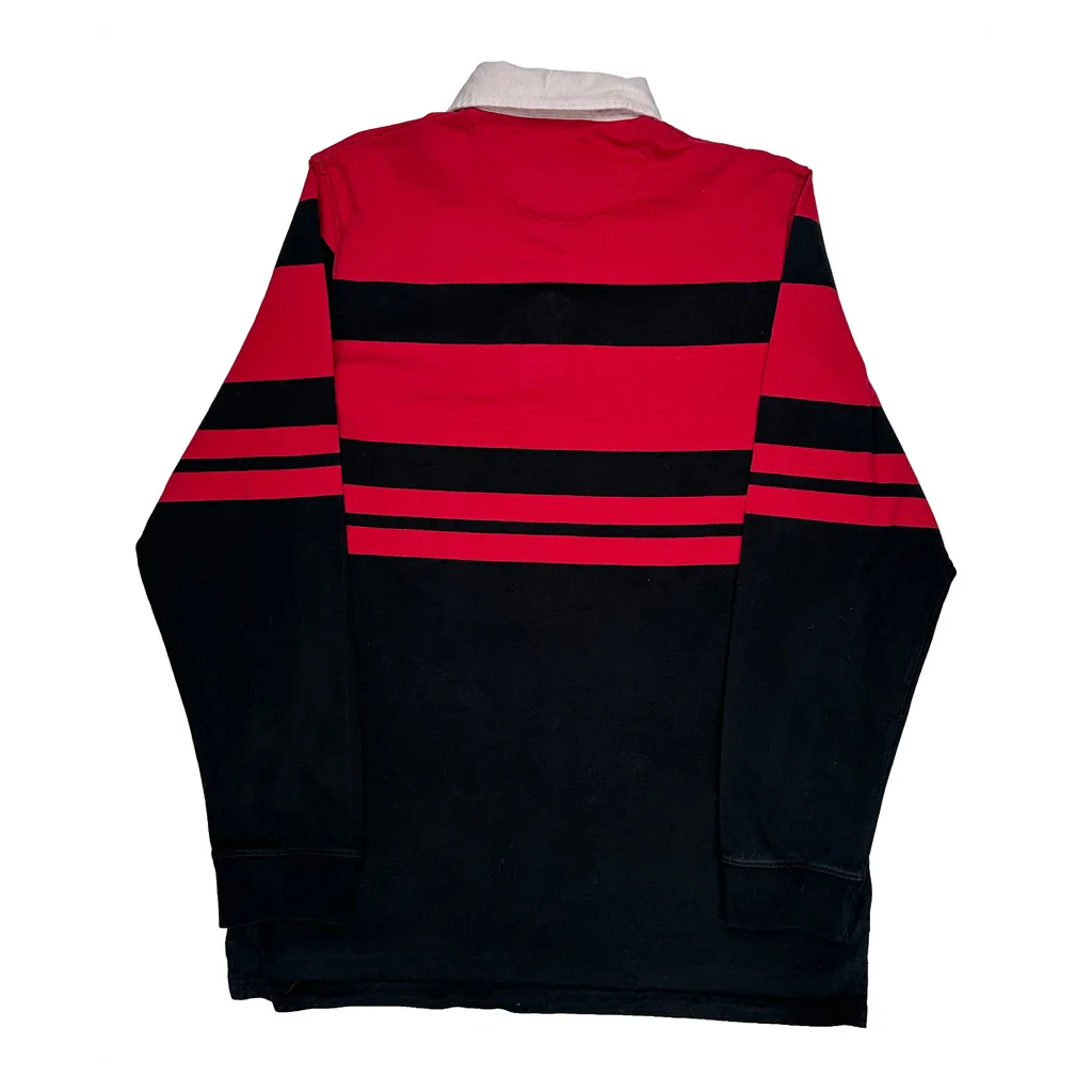 Finl 365 Striped Rugby Shirt - XL Red Cotton - Image 2