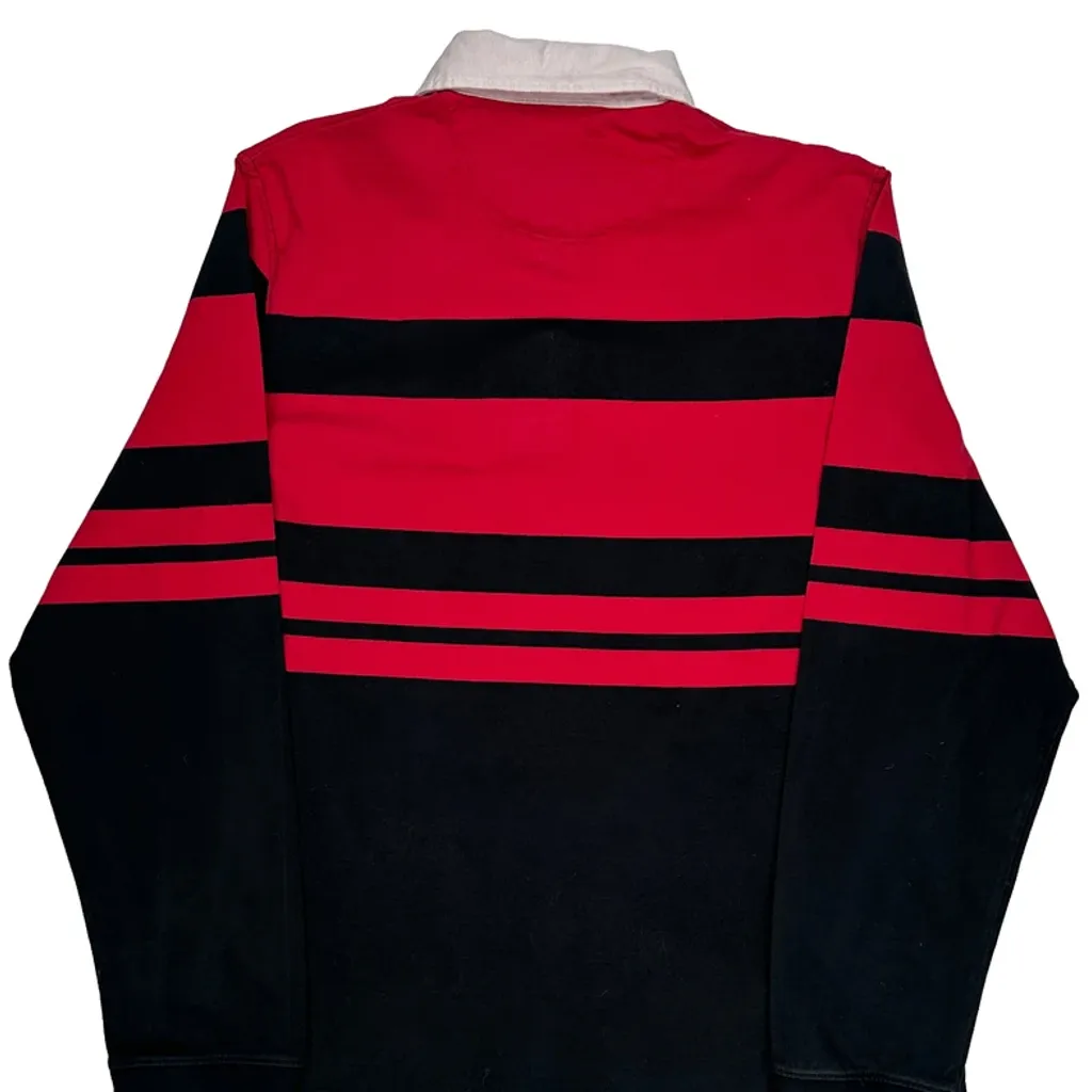 Finl 365 Striped Rugby Shirt - XL Red Cotton - Image 7