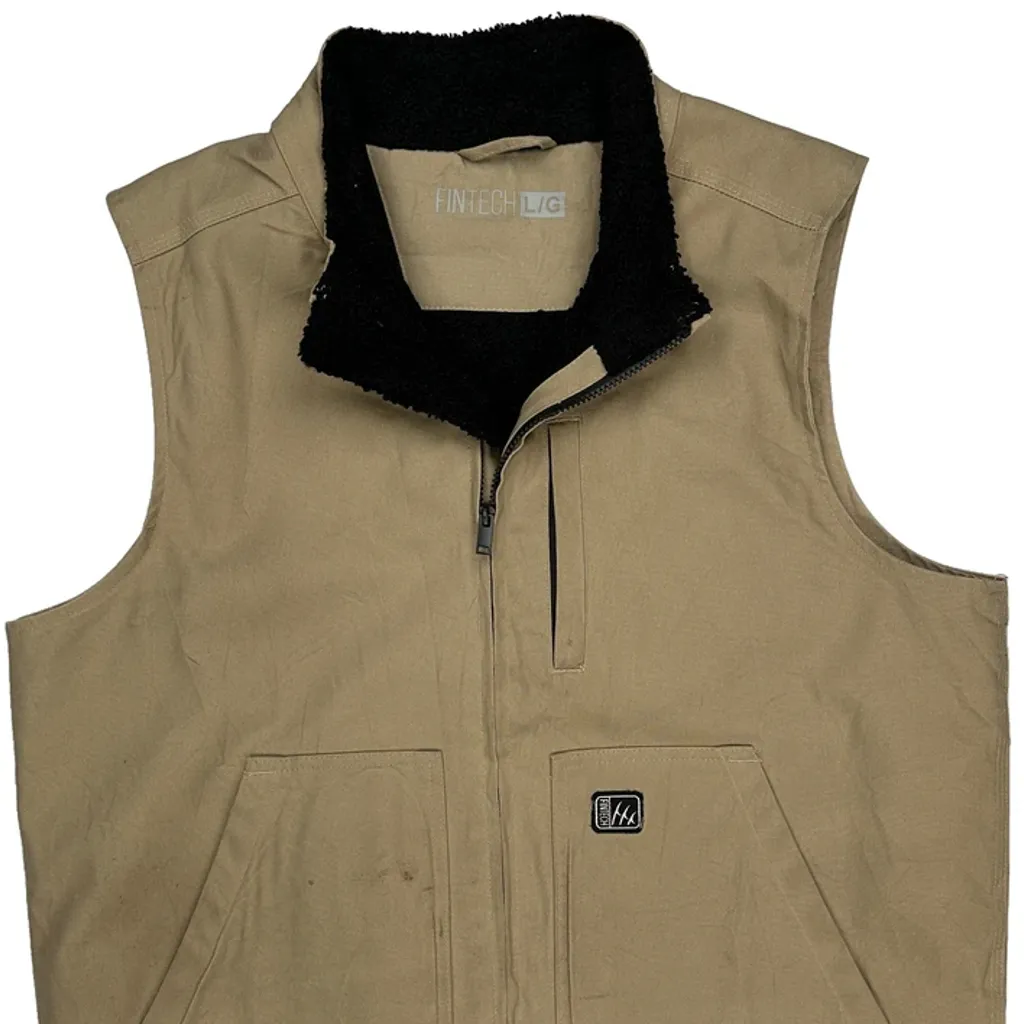 Fintech Workwear Vest - Large Beige Cotton - Image 4