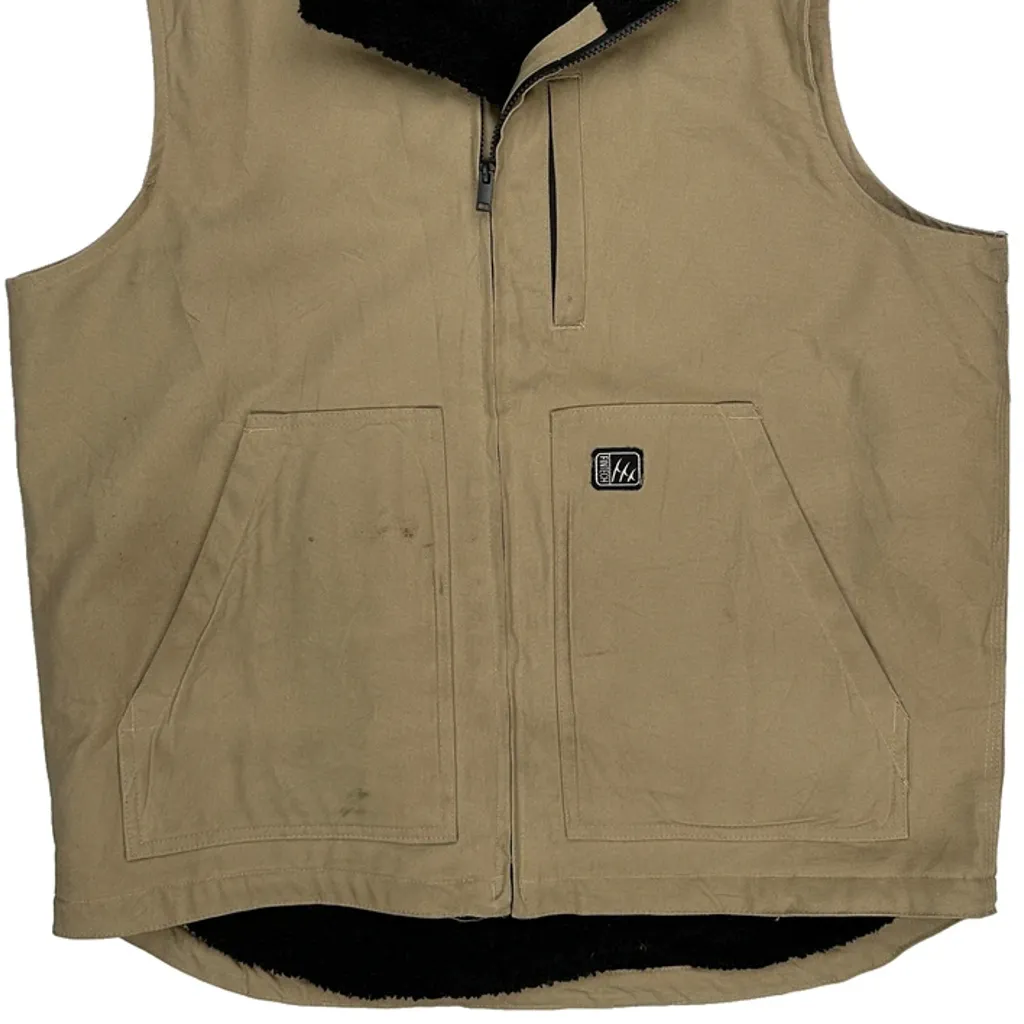 Fintech Workwear Vest - Large Beige Cotton - Image 5
