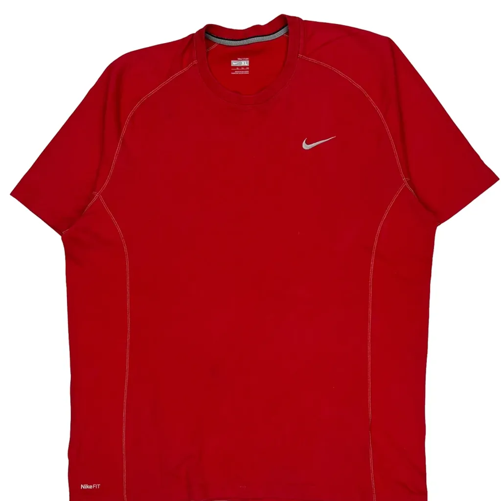 Fit Dry Nike T-Shirt - XL Red Polyester - Image 5