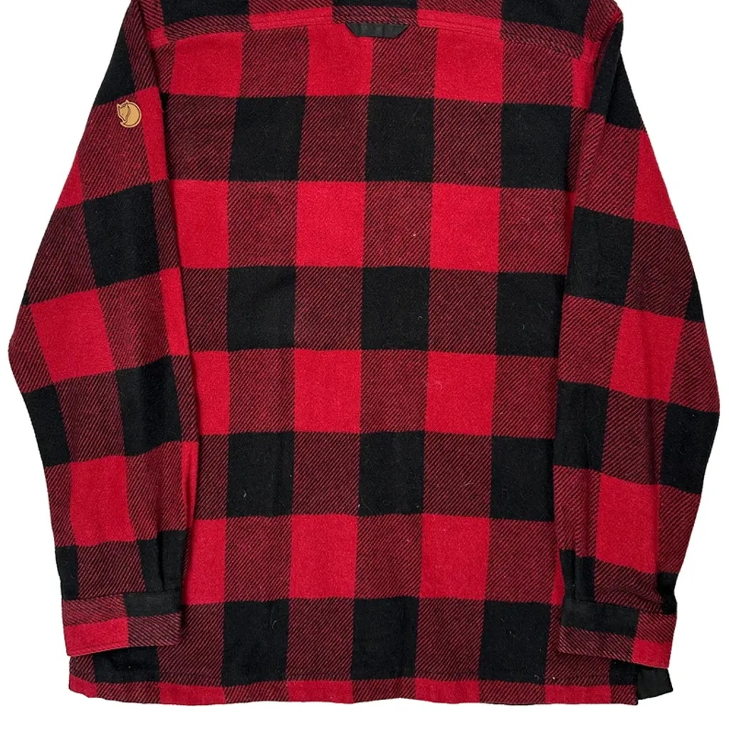 Fjallraven Checked Flannel Shirt - XL Red Cotton - Image 6