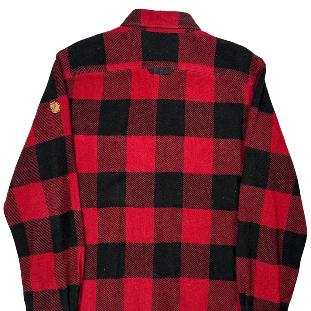 Fjallraven Checked Flannel Shirt - XL Red Cotton - Image 7