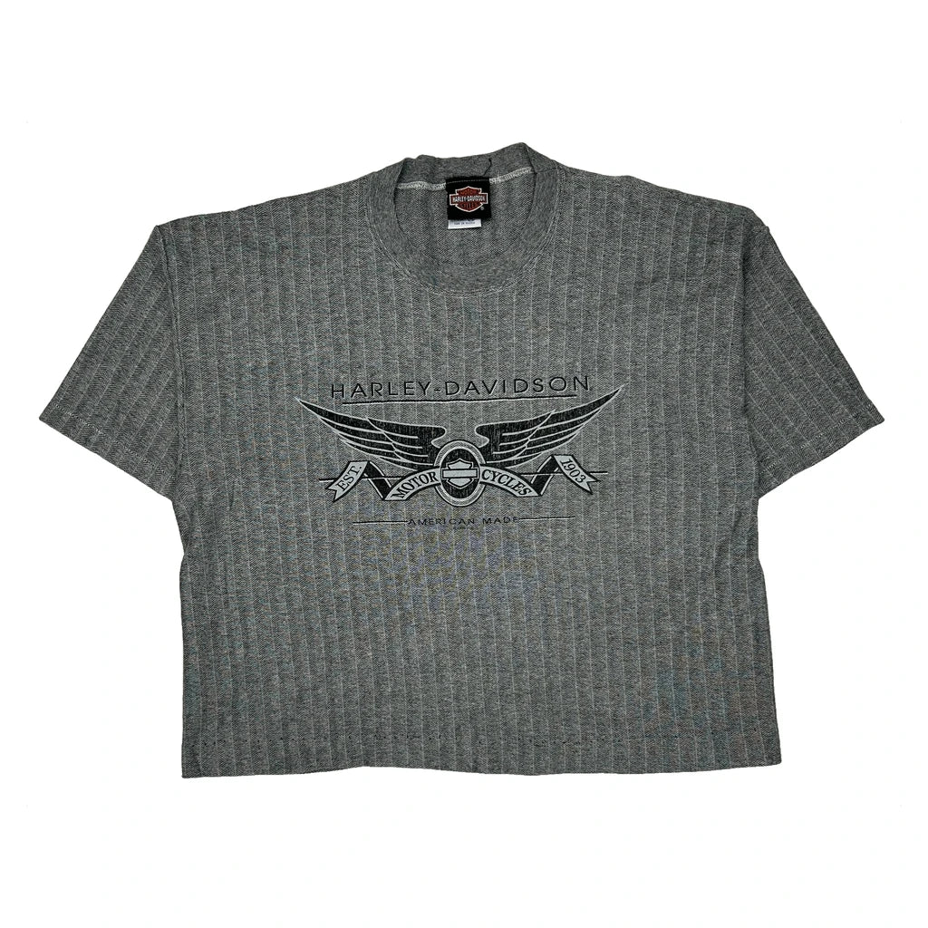 Flagstaff Harley Davidson Graphic T-Shirt - XL Grey Cotton
