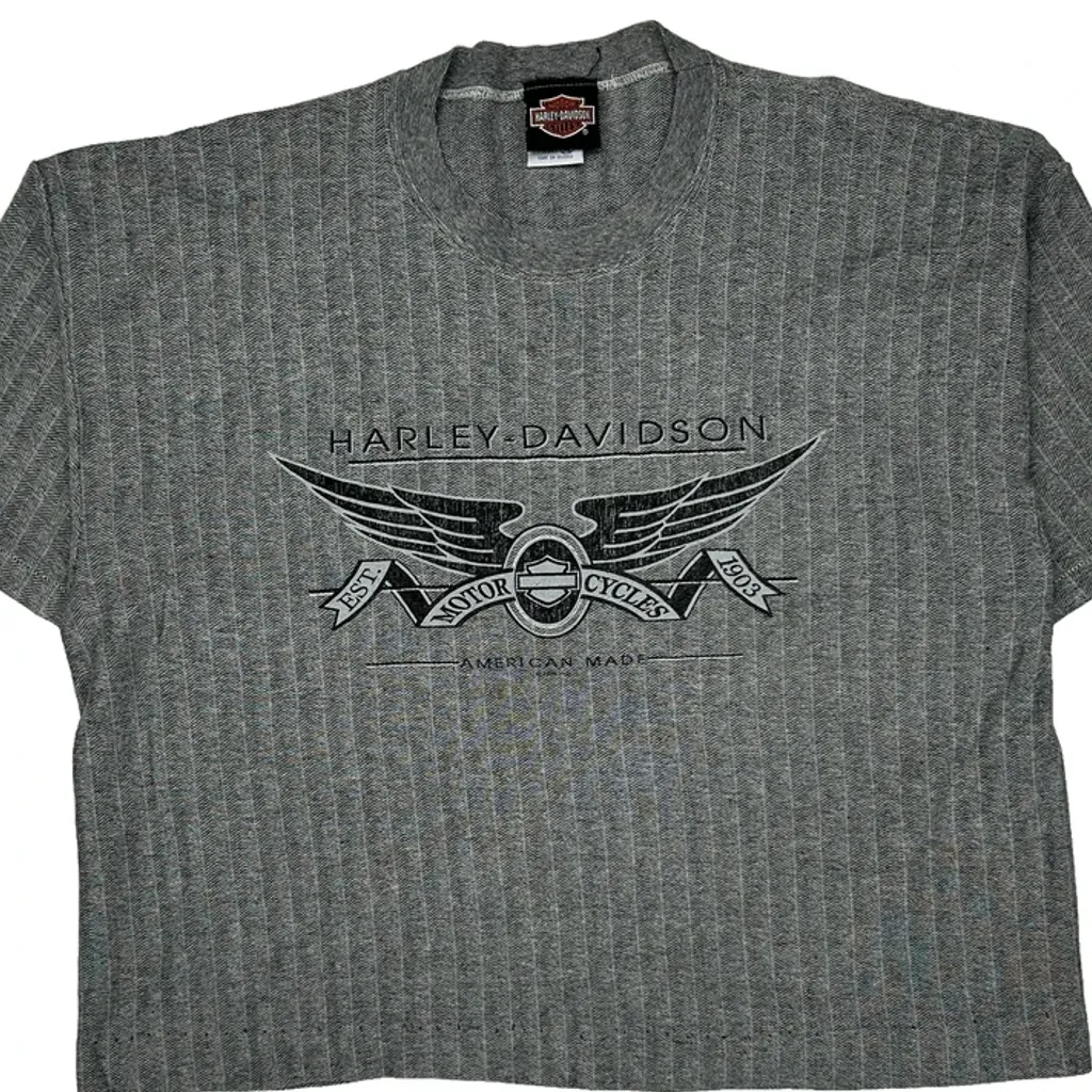 Flagstaff Harley Davidson Graphic T-Shirt - XL Grey Cotton - Image 4
