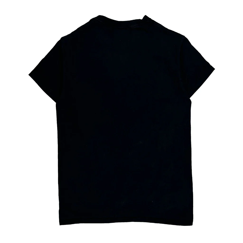 Flame Logo Thrasher Graphic T-Shirt - Small Black Cotton - Image 2