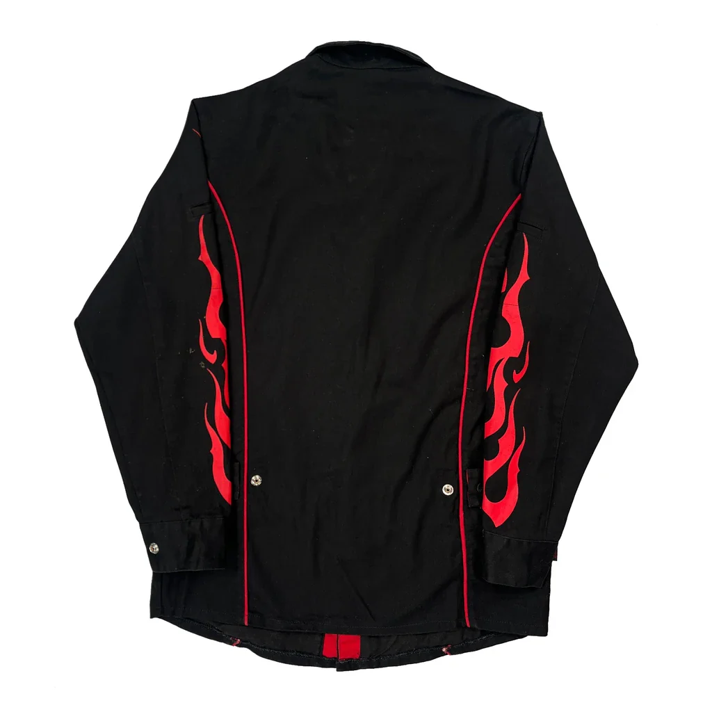 Flames Bsx Graphic Shirt - Small Black Cotton - Image 2