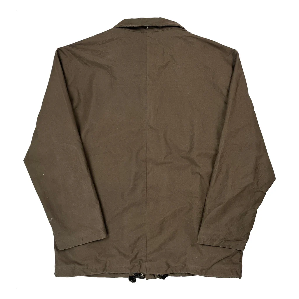 Fleece Lined Burberry London Jacket - Large Brown Polyester - Image 2