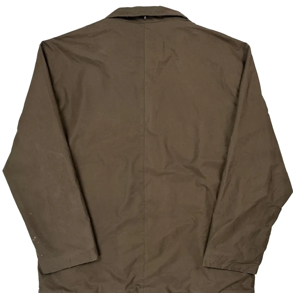 Fleece Lined Burberry London Jacket - Large Brown Polyester - Image 8