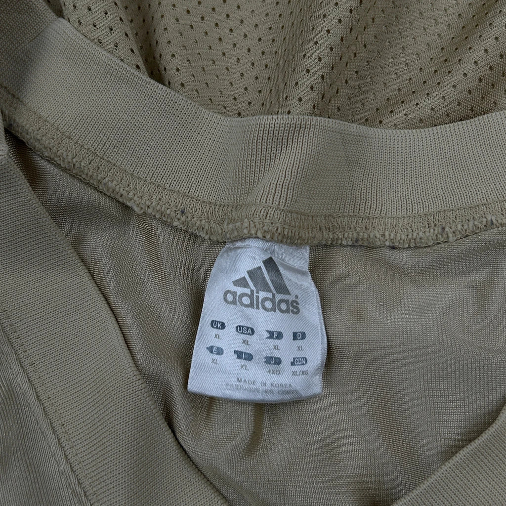 Fleur-De-Lis Design Adidas Football Football Jersey - XL Beige Polyester - Image 3