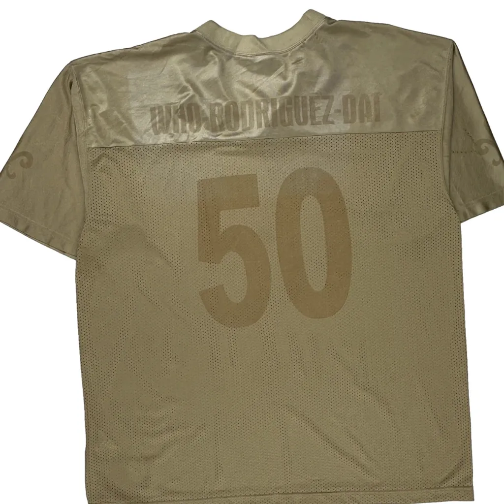 Fleur-De-Lis Design Adidas Football Football Jersey - XL Beige Polyester - Image 7