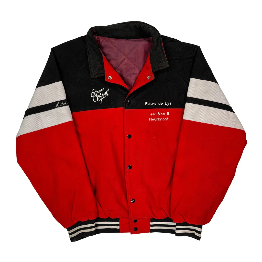 Fleurs De Lys Unbranded Varsity Jacket - XL Black Cotton