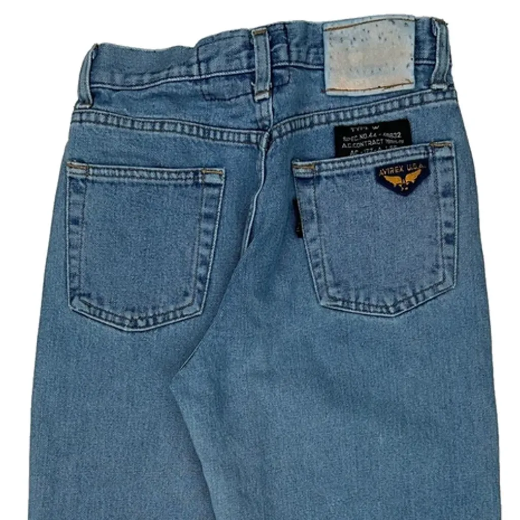 Flight Garment Avirex Jeans - 25W 26L Blue Cotton - Image 9