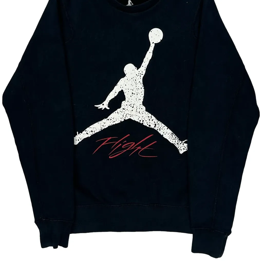 Flight Jordan Graphic Sweatshirt - Medium Black Cotton - Image 4