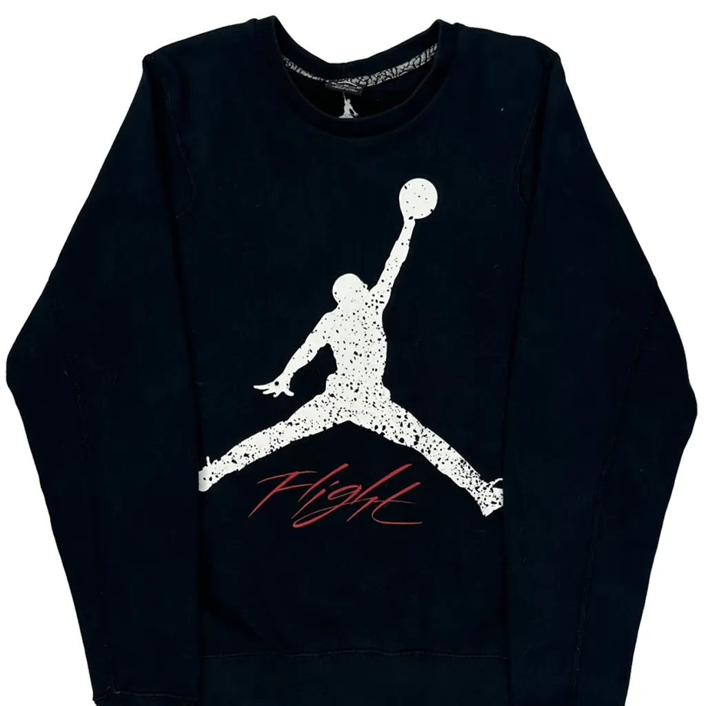 Flight Jordan Graphic Sweatshirt - Medium Black Cotton - Image 5