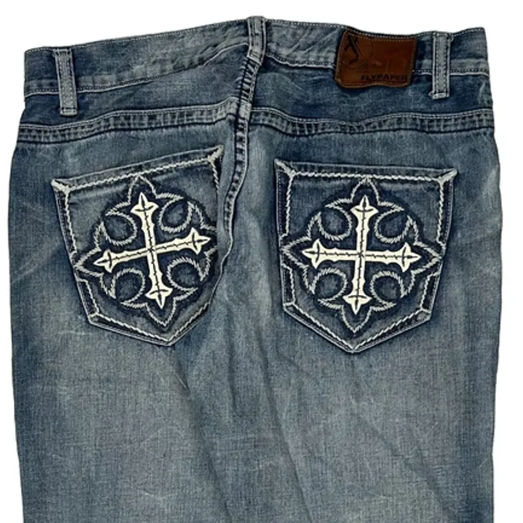 Flypaper Jeans - 33W 31L Blue Denim - Image 7