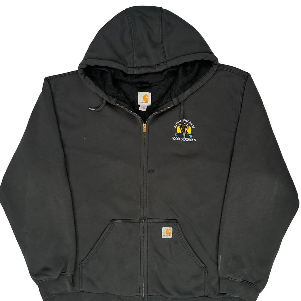 Food Services Carhartt Hoodie - XL Black Cotton - Image 4