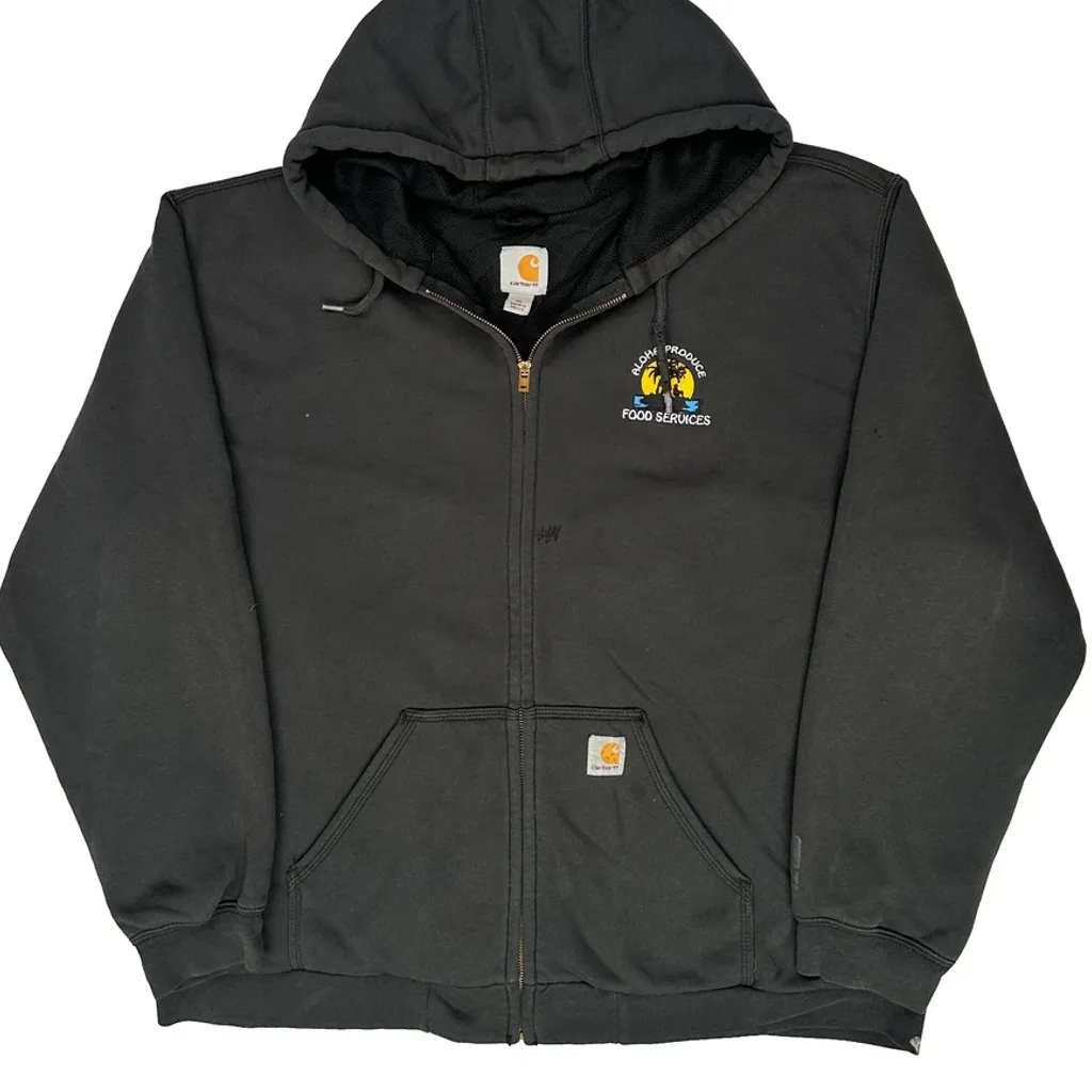 Food Services Carhartt Hoodie - XL Black Cotton - Image 5