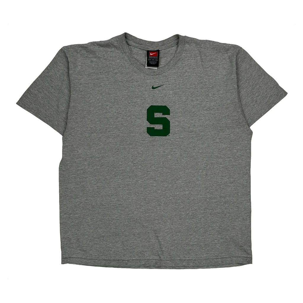 Football Nike T-Shirt - Medium Grey Cotton