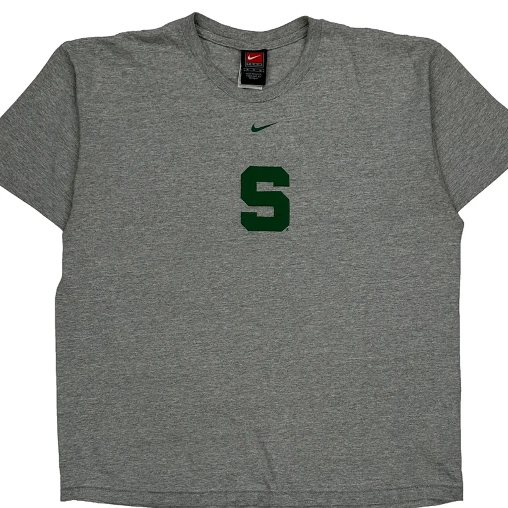 Football Nike T-Shirt - Medium Grey Cotton - Image 5