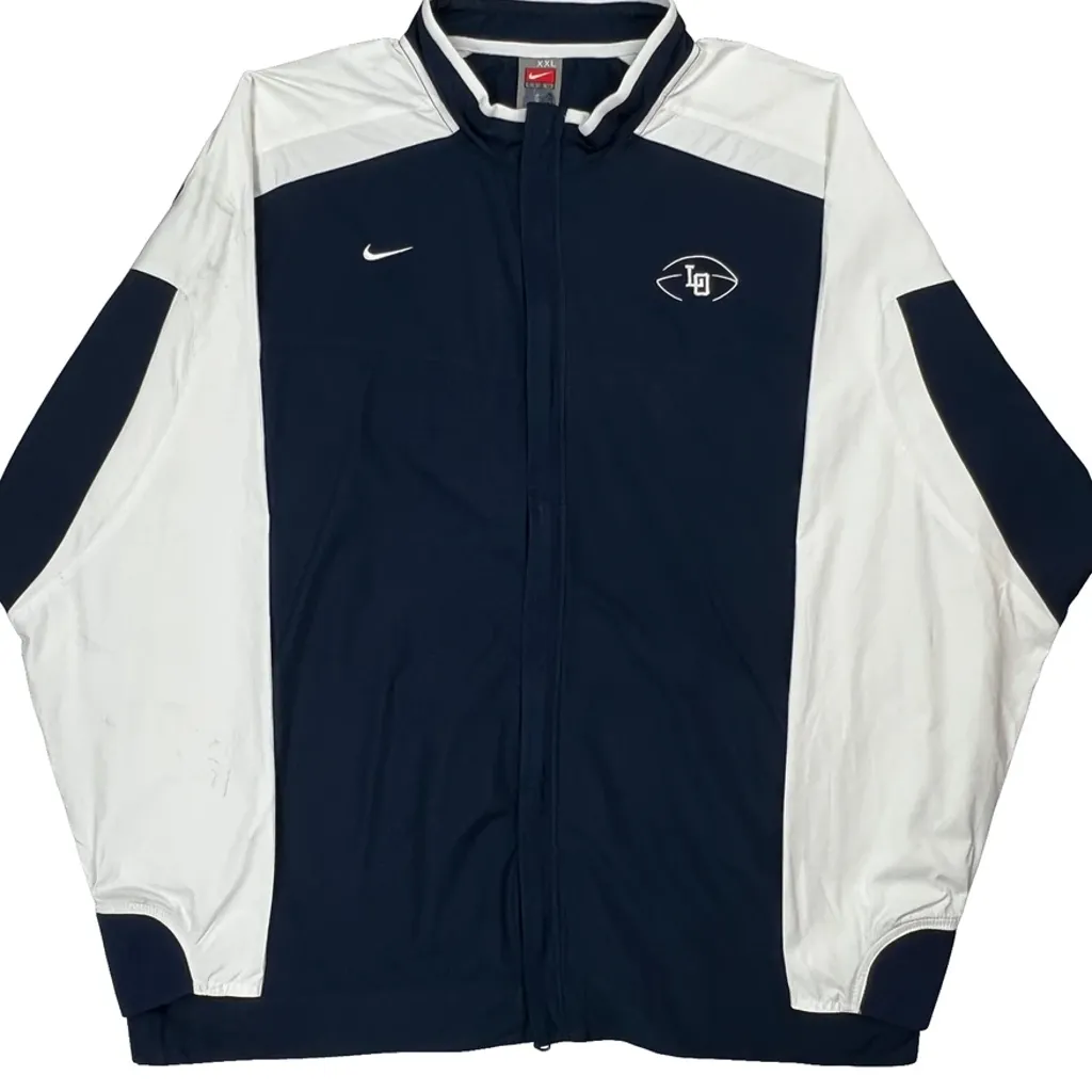 Football Team Logo Nike Football Track Jacket - 2XL Navy Polyester - Image 4