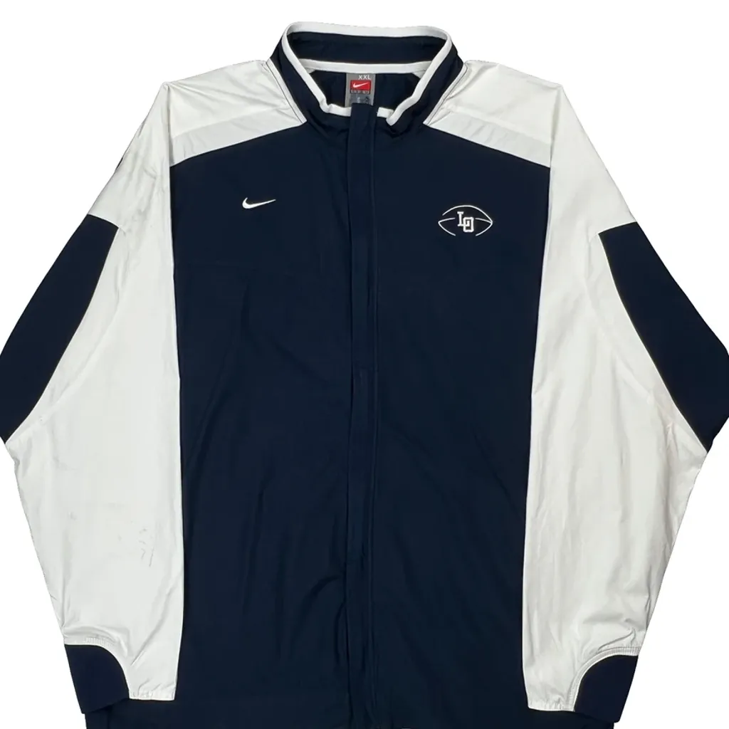 Football Team Logo Nike Football Track Jacket - 2XL Navy Polyester - Image 5