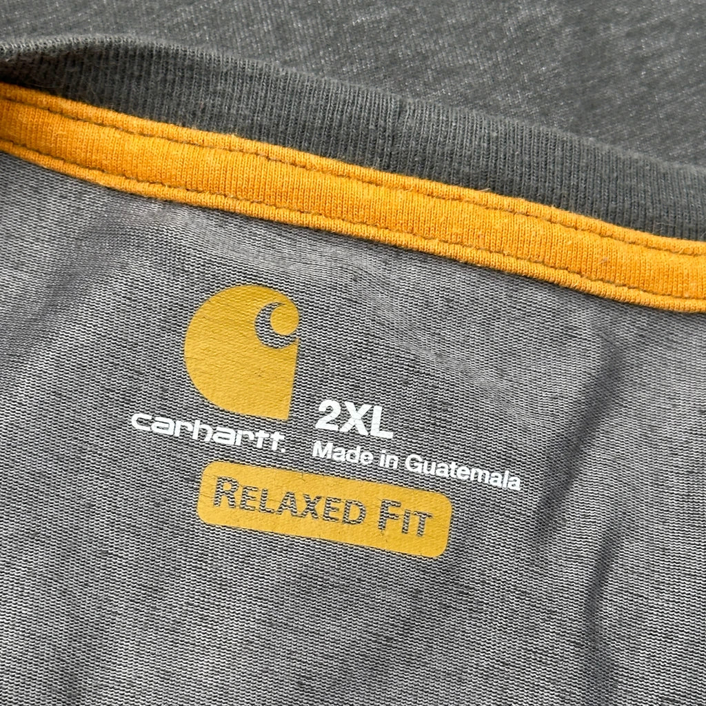 Force Carhartt Long Sleeve T-Shirt - 2XL Grey Polyester - Image 3