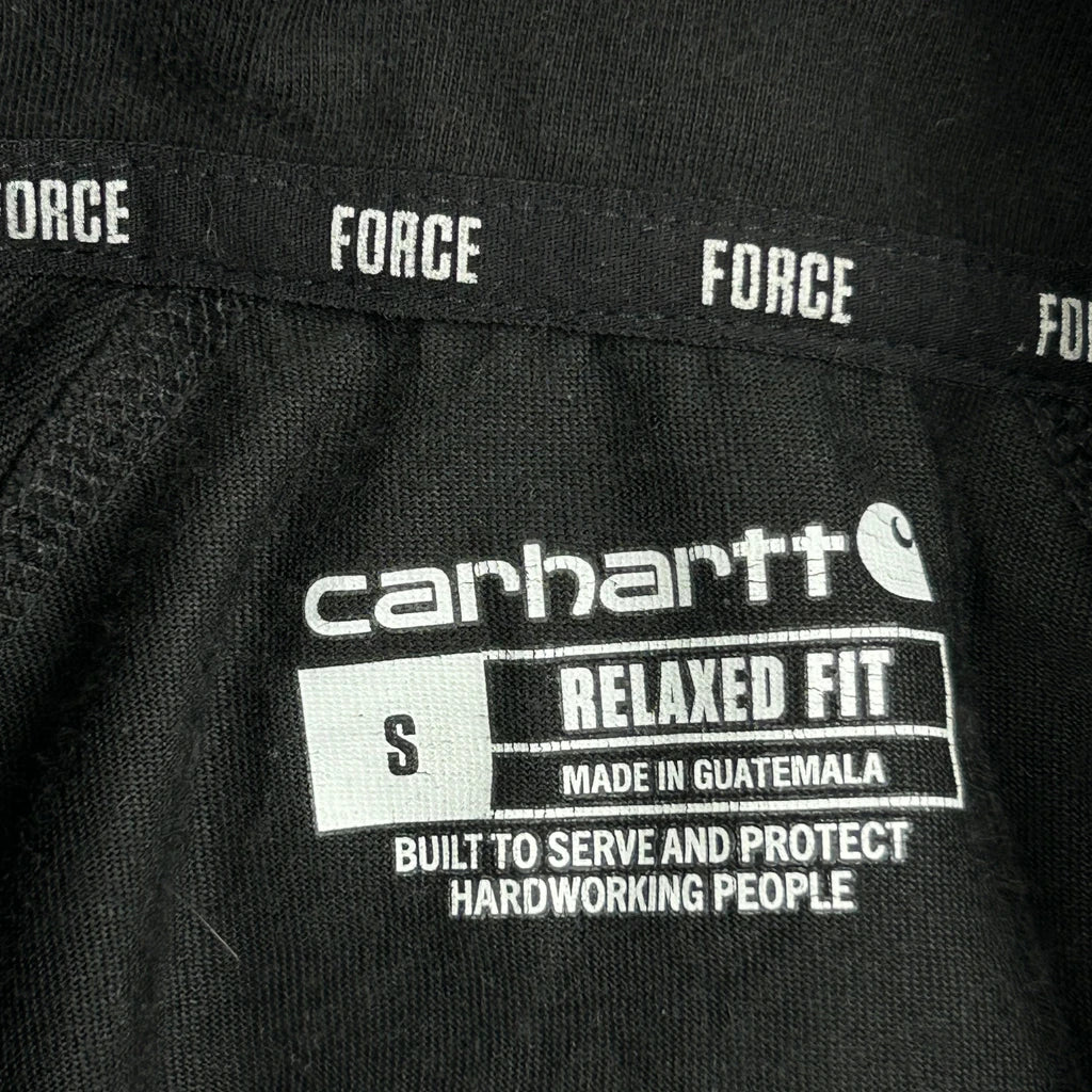 Force Carhartt Polo Shirt - Small Black Cotton - Image 3