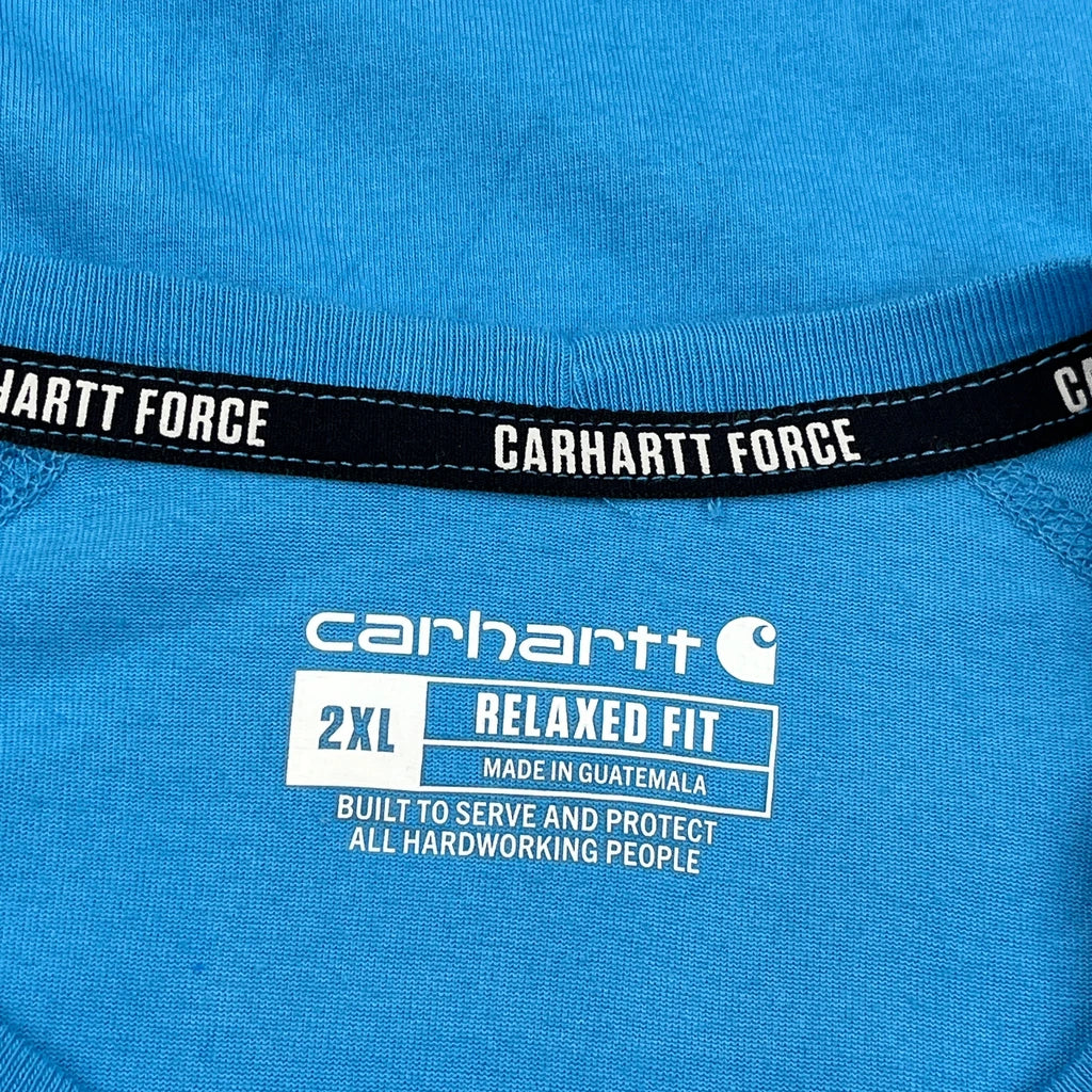 Force Carhartt T-Shirt - 2XL Blue Cotton - Image 3