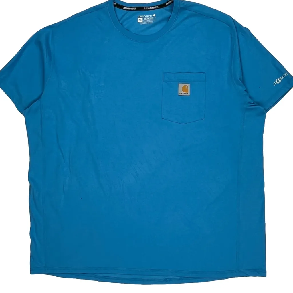 Force Carhartt T-Shirt - 2XL Blue Cotton - Image 5