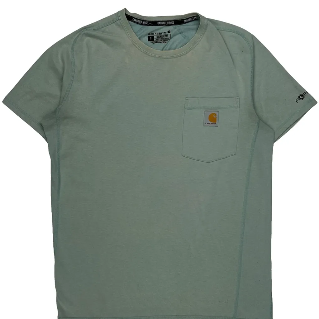 Force Carhartt T-Shirt - Small Green Cotton - Image 5